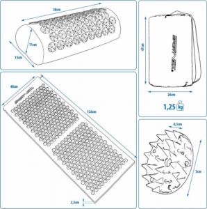 SportVida MATA DO AKUPRESURY MASAŻU ZDROWOTNA XL Z PODUSZKA 4