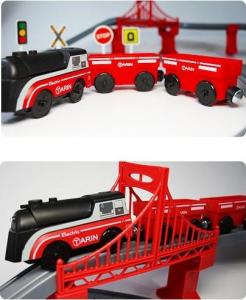 Woopie Lokomotywa Elektryczna Pociąg Wagony na Magnes 7