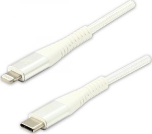Kabel USB Logo USB-C - Lightning 1 m Biały 1