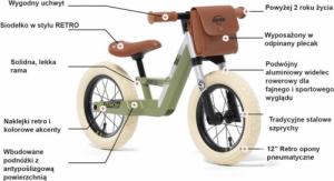 Rowerek biegowy Berg BERG Rower Biegowy Pchacz Terenowy Biky Retro Green 11