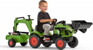Falk FALK Traktor z Przyczepą CLAAS Arion Backhoe ŁYŻKA + Ładowarka 2