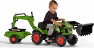 Falk FALK Traktor z Przyczepą CLAAS Arion Backhoe ŁYŻKA + Ładowarka 3