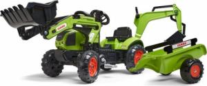 Falk FALK Traktor z Przyczepą CLAAS Arion Backhoe ŁYŻKA + Ładowarka 6