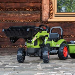 Falk Traktor Claas z Przyczepą i Łyżką na pedały 7