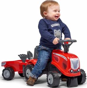 Falk Traktorek Baby Mac Cormick Czerwony z Przyczepką 7