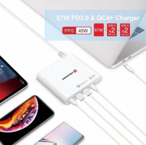 Zasilacz do laptopa Swissten 87 W, 4.3 A, 20 V (22013340) 3