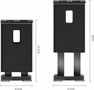 Alogy Alogy Uchwyt samochodowy na zagłówek do tabletu telefonu Czarny uniwersalny 2