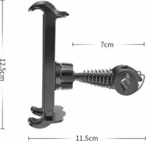 Alogy Alogy Uchwyt samochodowy na zagłówek do tabletu telefonu Czarny uniwersalny 3