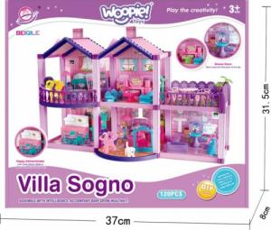 Woopie Domek dla Lalek Kucyków PONY FANTASY VILLA 120 el. 3