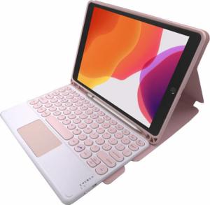 Alogy Alogy Etui na tablet magnetyczne klawiatura Bluetooth do Apple iPad 10.2 2019/2020/2021 7/8/9Gen Różowe uniwersalny 2