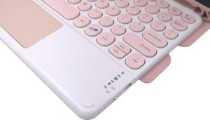 Alogy Alogy Etui na tablet magnetyczne klawiatura Bluetooth do Apple iPad 10.2 2019/2020/2021 7/8/9Gen Różowe uniwersalny 3