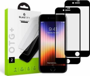 Glastify Szkło hartowane GlasTIFY OTG+ 2-pack do Apple iPhone 7 / 8 / SE 2020 / 2022 Black uniwersalny 1