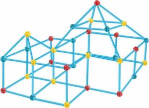 Woopie WOOPIE Zestaw Konstrukcyjny Duże Klocki Słomki Rurki 128 el. 3