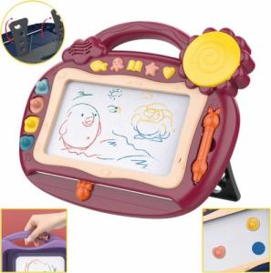 Woopie Znikopis Tablica Magnetyczna Kolorowa Stempelki Bordowy 13