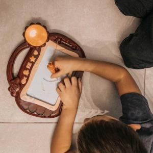 Woopie Znikopis Tablica Magnetyczna Kolorowa Stempelki Bordowy 4