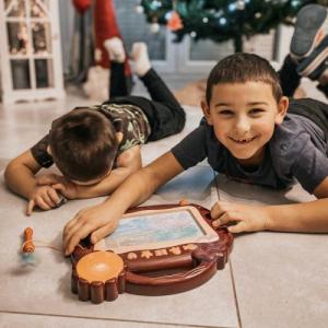 Woopie Znikopis Tablica Magnetyczna Kolorowa Stempelki Bordowy 5