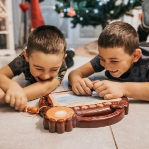 Woopie Znikopis Tablica Magnetyczna Kolorowa Stempelki Bordowy 10