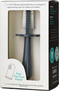 GRABEASE Grabease - Pierwsze szczoteczki Grey 2 PACK 9