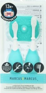 Marcus & Marcus Marcus & Marcus - 3 etapowe szczoteczki do nauki higieny jamy ustnej 2 PACK Palm Grasp Mint 3