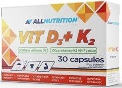 ALLNUTRITION Allnutrition Witamina D3 2000 K2 30 k odporność 1