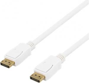Kabel Deltaco DisplayPort - DisplayPort 3m biały (DP-1031D) 1