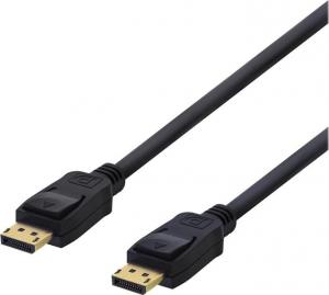 Kabel Deltaco DisplayPort - DisplayPort 2m czarny (DP-1020D) 1