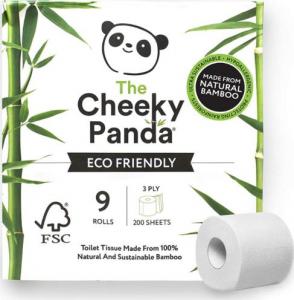 CHEEKY PANDA (chusteczki, papier toaleto PAPIER TOALETOWY BAMBUSOWY TRZYWARSTWOWY 9 ROLEK - CHEEKY PANDA 1