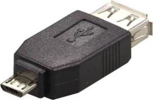 Adapter USB Deltaco microUSB - USB Czarny  (USB-70-K) 1