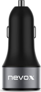 Ładowarka Nevox Nevox 63W USB C Ładowarka samochodowa + QC3.0 Kfz, czarny 1