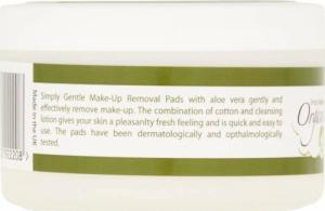 Simply Gentle Organiczne Waciki do Demakijażu Nasączone Aloesem 3