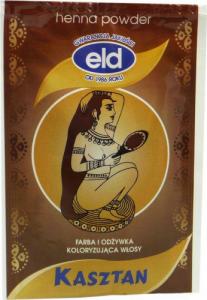 ELD (KOSMETYKA NATURALNA) ELD Kasztan, farba i odżywka koloryzująca włosy w proszku 25 g 1