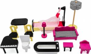 Infantastic Infantastic Duży drewniany domek dla lalek z oświetleniem 2