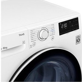 Suszarka do ubrań LG LG Dryer Machine RH80V3AV6N Energy efficiency class A++, Front loading, 8 kg, LED touch screen, Depth 69 cm, Wi-Fi, White 4
