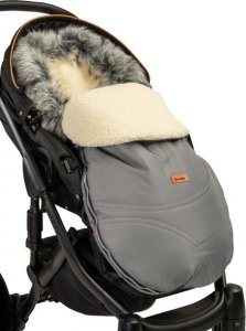 Sensillo SENSILLO ŚPIWOREK ESKIMO GREY / WEŁNA 100 X 46 5