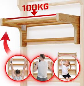 Physionics Physionics Drążek Strength do drabinek, 73x45x27 cm 7