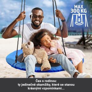 Huśtawka Physionics Physionics Huśtawka w kształcie koła, niebieska, 100 cm 3