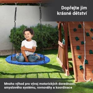 Huśtawka Physionics Physionics Huśtawka w kształcie koła, niebieska, 100 cm 9