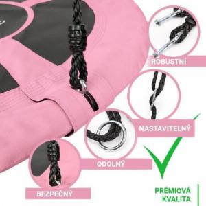 Huśtawka Physionics Physionics Huśtawka w kształcie koła, różowa, 100 cm 2