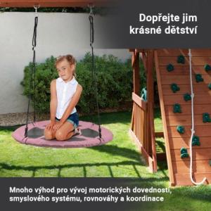 Huśtawka Physionics Physionics Huśtawka w kształcie koła, różowa, 100 cm 5