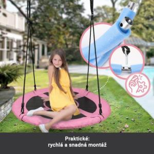 Huśtawka Physionics Physionics Huśtawka w kształcie koła, różowa, 100 cm 7