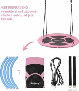 Huśtawka Physionics Physionics Huśtawka w kształcie koła, różowa, 100 cm 9
