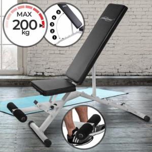Physionics Wielofunkcyjna ławka siłowa , 126x41x49-126 cm 4