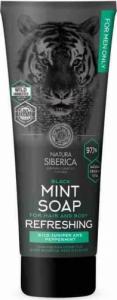 NATURA SIBERICA FOR MEN Naturalne, miętowe, odświeżające, czarne mydło do włosów i ciała Natura Siberica Men 1