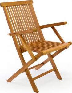 Divero Składane krzesło DIVERO z drewna tekowego 1
