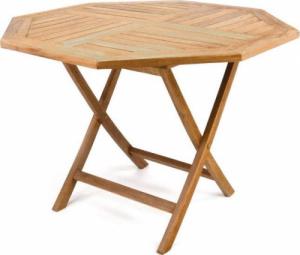 Garthen Składany stół DIVERO z drewna tekowego 100 cm 1