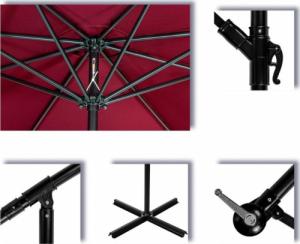 Stilista STILISTA Parasol 3 m, 180 g/m2, czerwony + pokrowiec 3