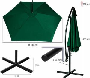 Stilista STILISTA Parasol 3 m, 180 g/m2, czerwony + pokrowiec 5