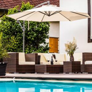 Stilista STILISTA Parasol 3 m, 180 g/m2, czerwony + pokrowiec 6