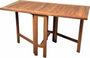 Divero Stół drewniany ogrodowy składany DIVERO z drewna teakowego 1