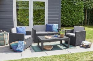 Allibert Stół ogrodowy plastikowy LYON 116 x 72 cm - grafitowy 2